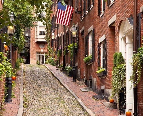 ulica Acorn Street), Бостон, США