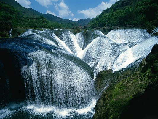 Pearl Shoal Waterfall, Jiuzhaigou