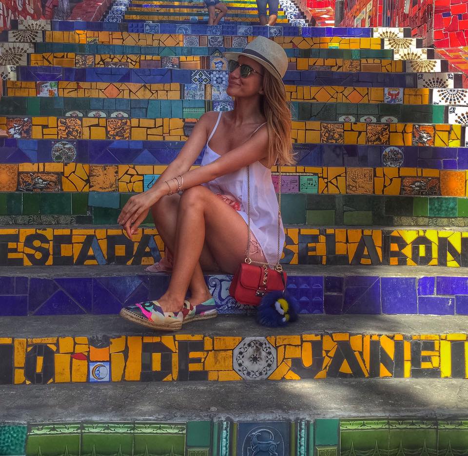 "Good morning, Brazil! ?✨?✨??✨? С пожелание за цветно настроение, приятели! — feeling развълнувана at Escadaria Selarón."