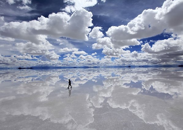 Безотточно солено езеро Салар де Уюни, Боливия