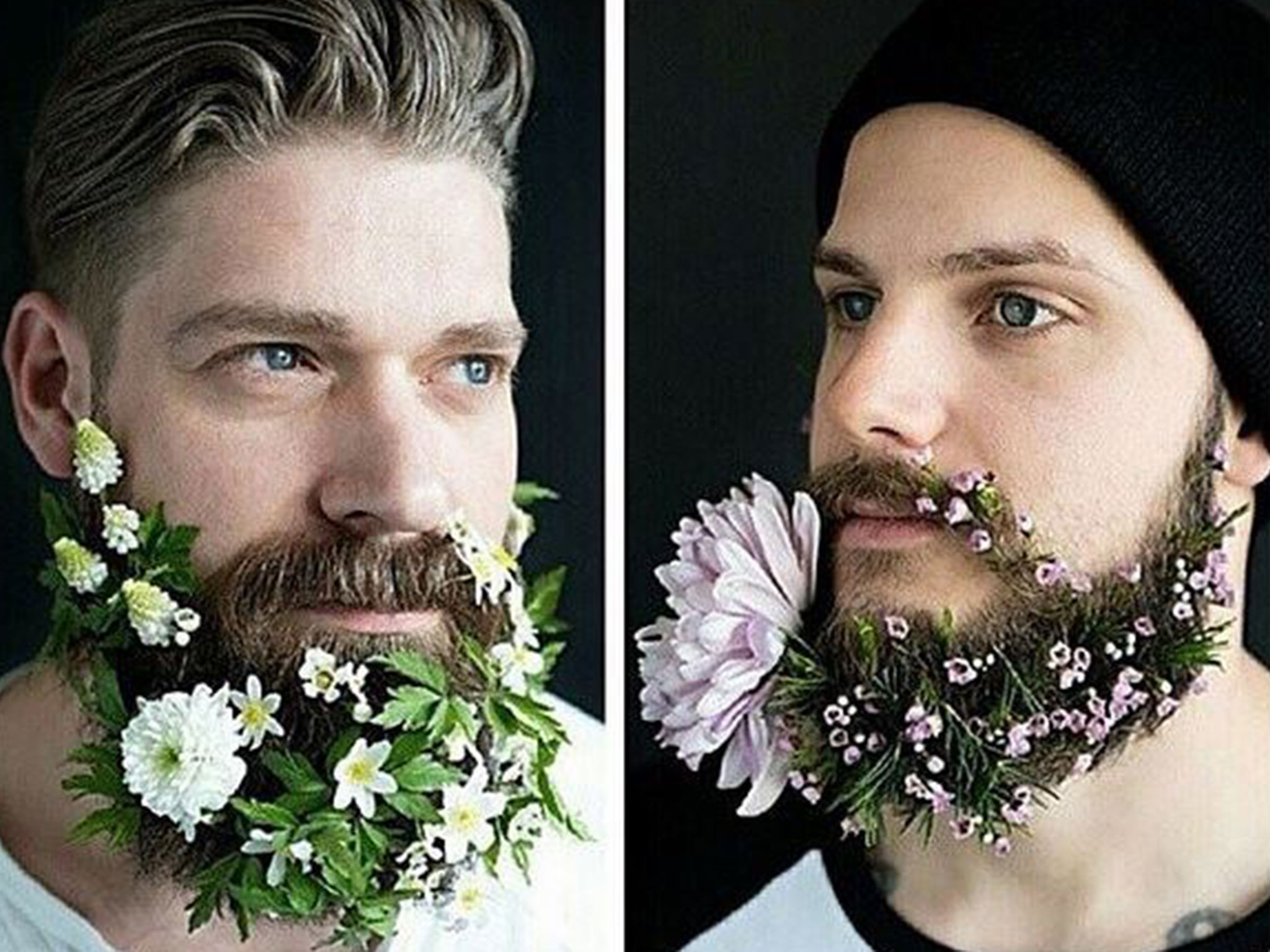 Цветя в брадата 